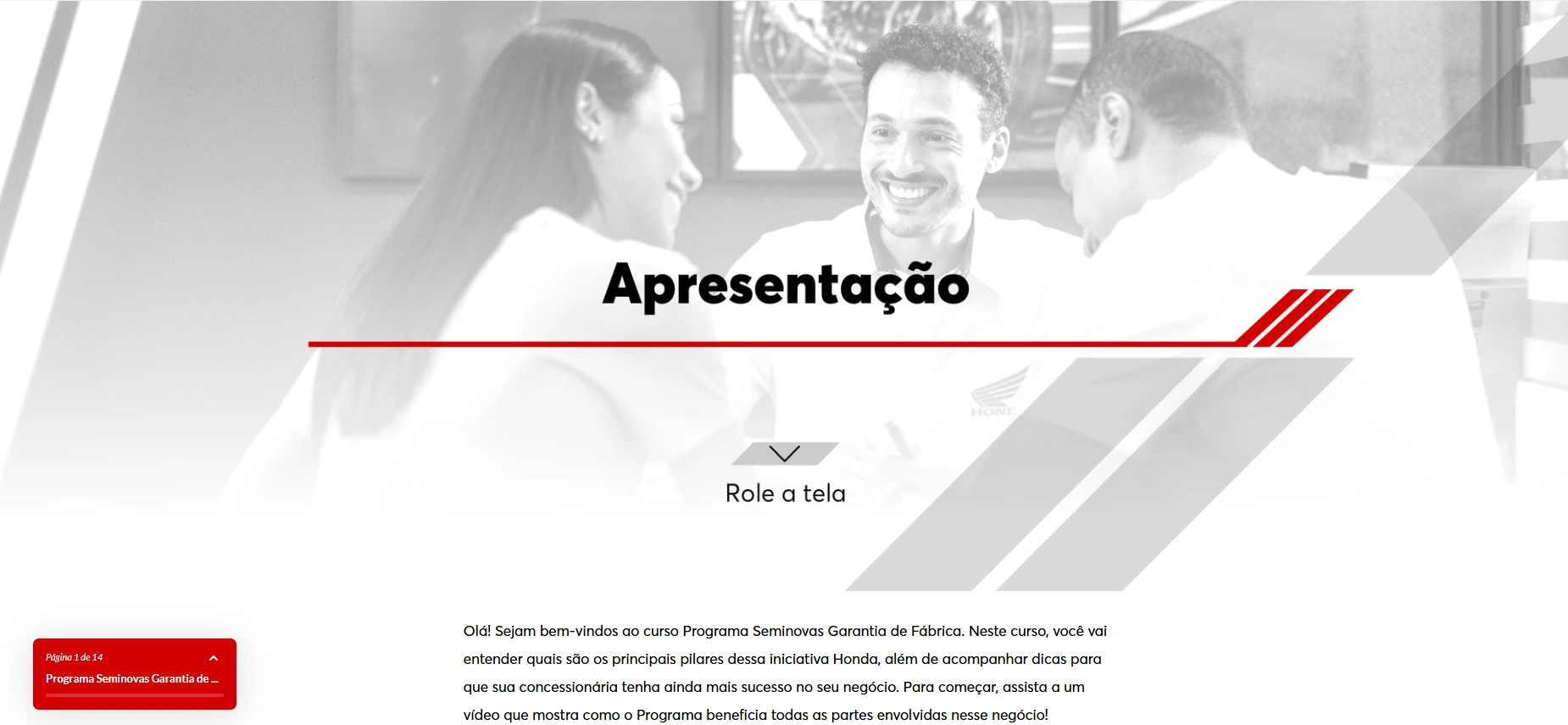 Honda - Programa Seminovas Garantia de Fábrica