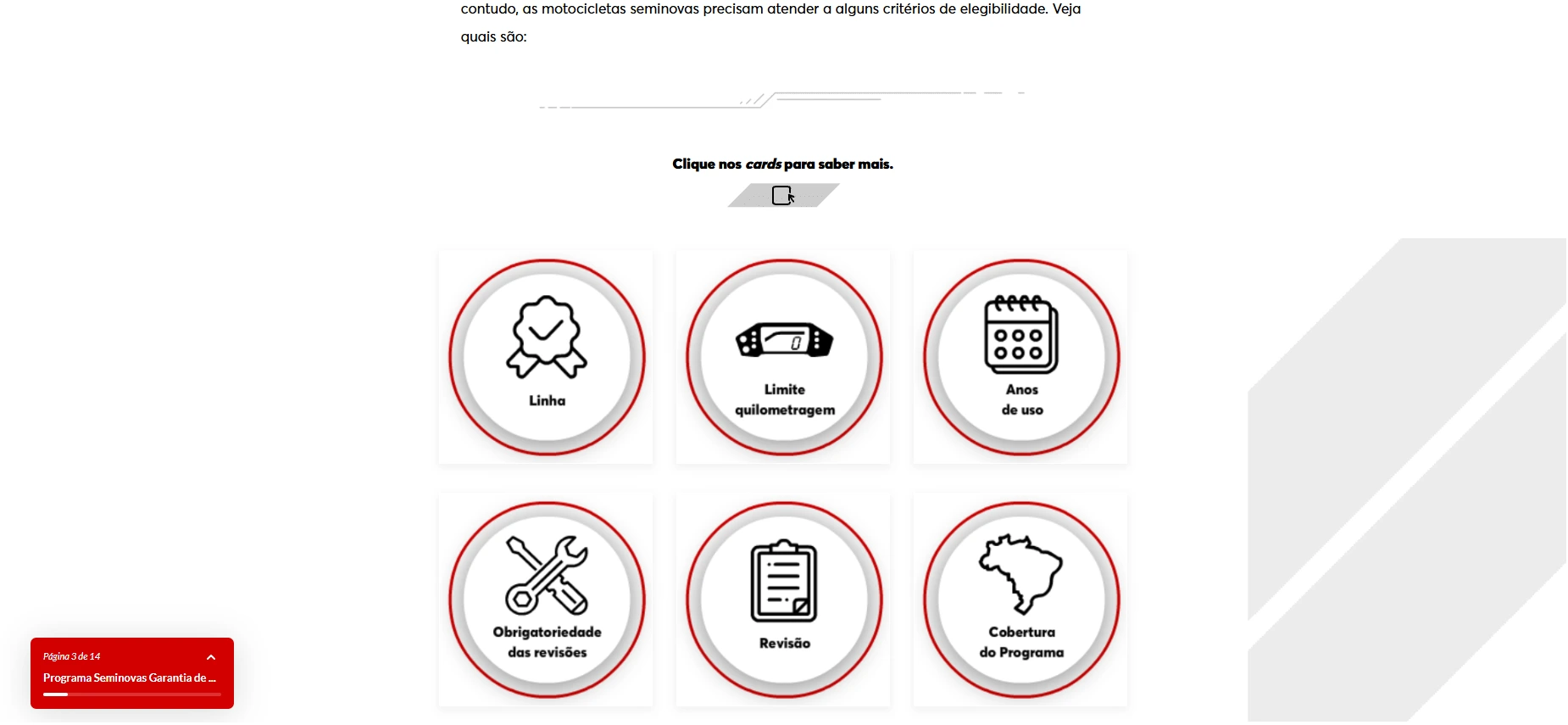 Honda - Programa Seminovas Garantia de Fábrica